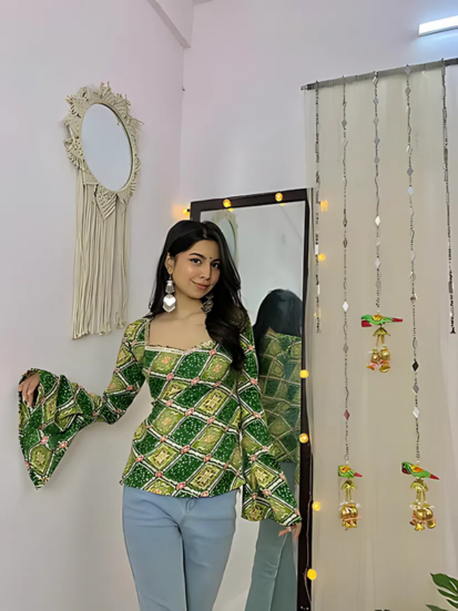 Green Aura Kurti