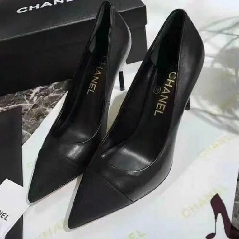 Chanel Black Pearl High Heel