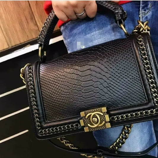 CHANEL LEBOY CROCO PREMIUM QUALITY HANDBAG