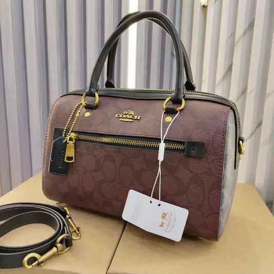 Coach Maroon Speedy Bag