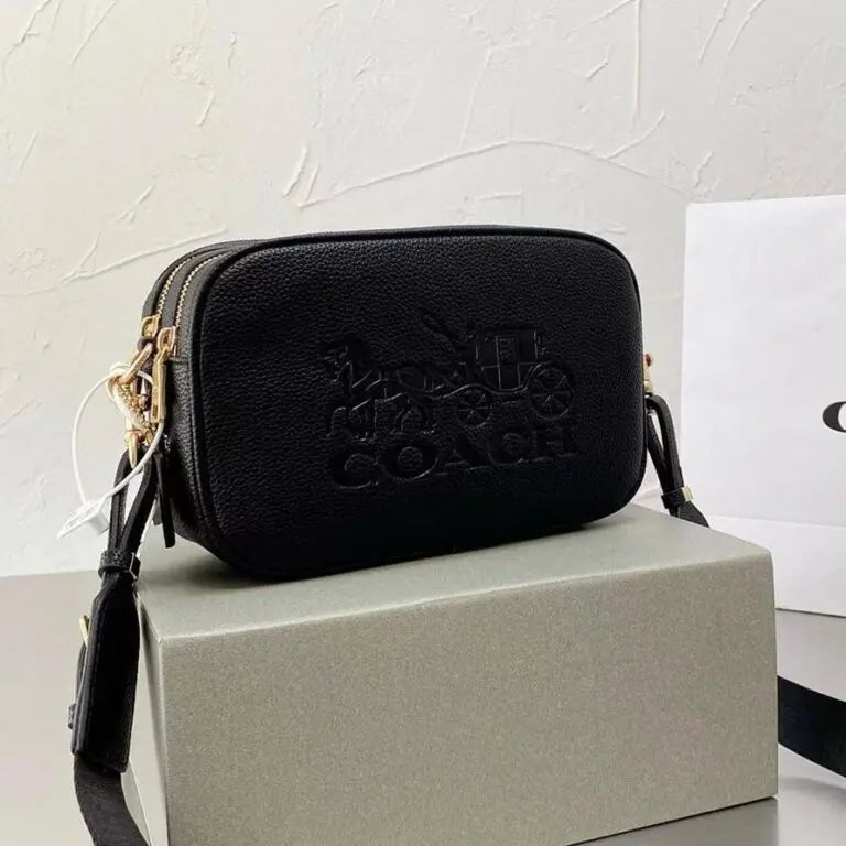 Coach Black Camera Sling Bag (With Box)