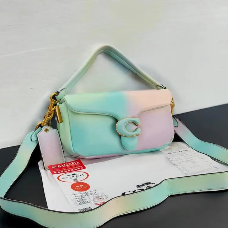 Coach Colorful Green Tabby Shoulder Bag