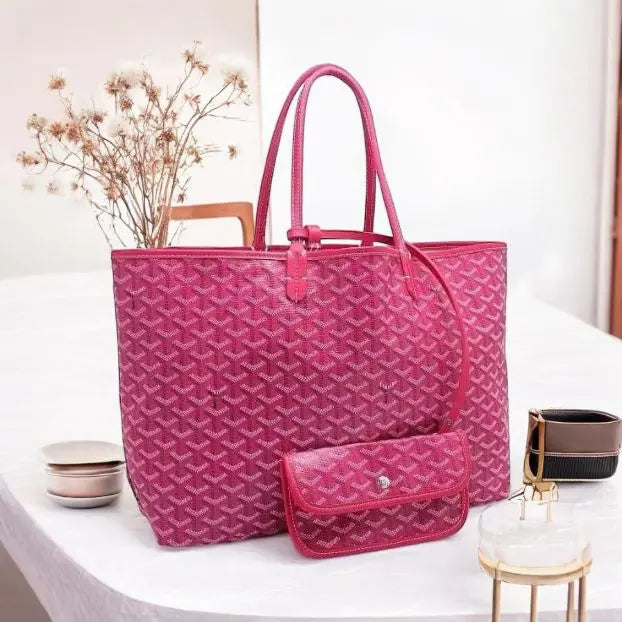 Goyard Pink Neverfull Tote