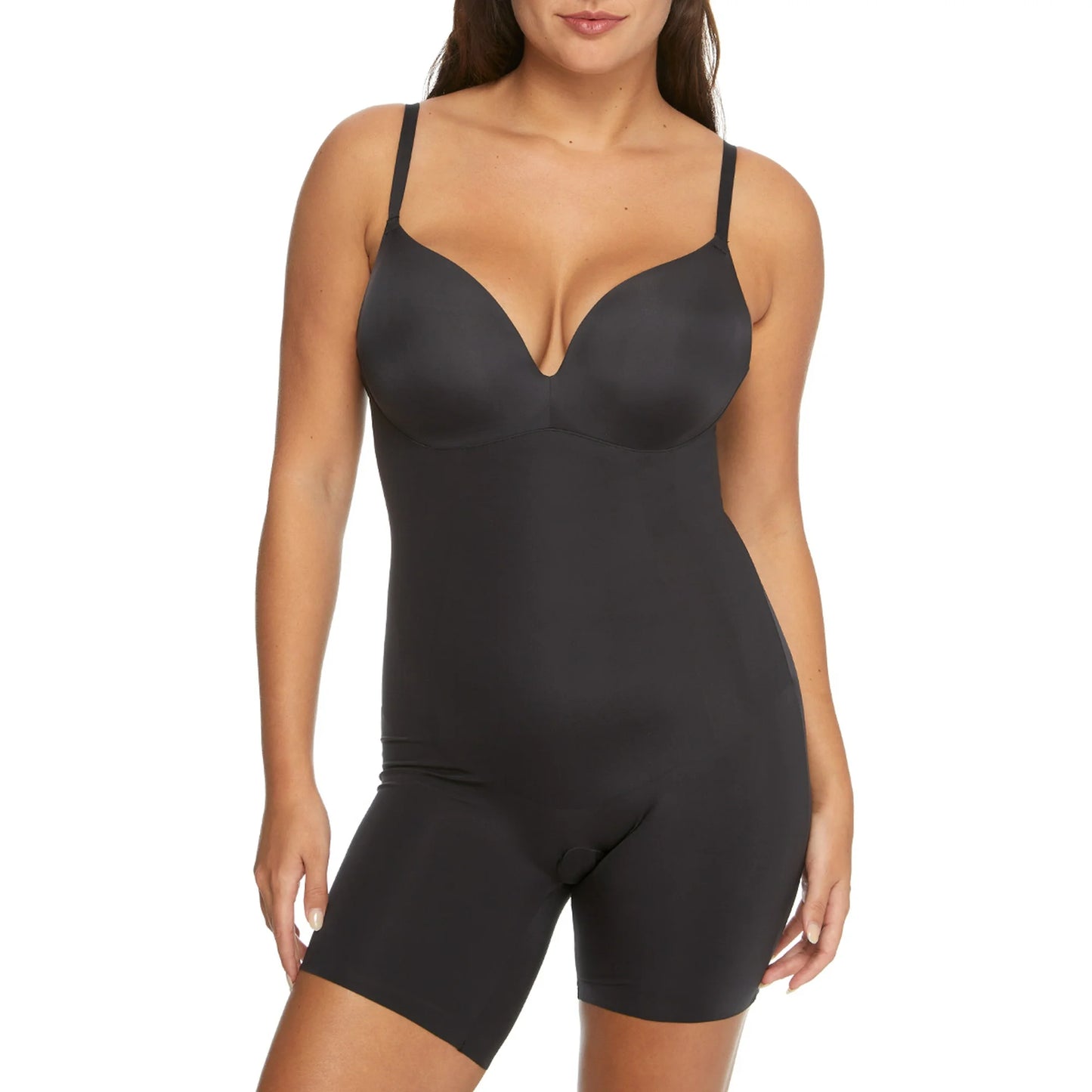 PUSH-UP BUTT ENHANCING PADDED MID THIGH BODYSUIT