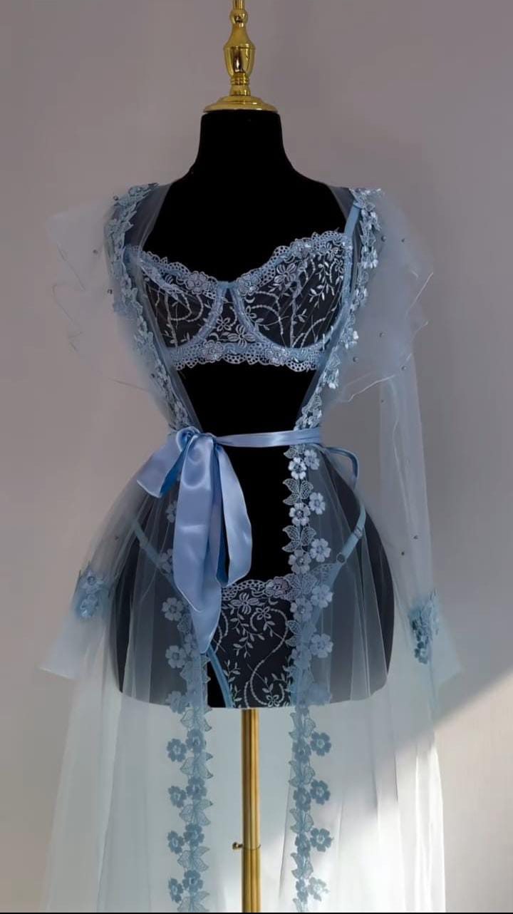 The Blue Blossom Lingerie Collection