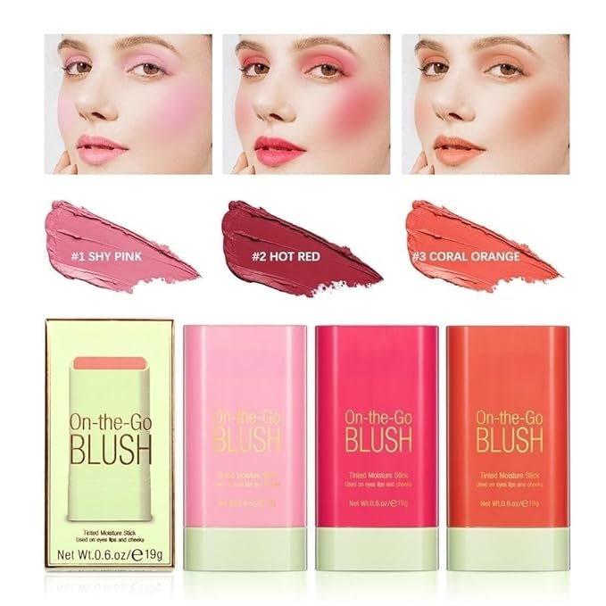 On the go Blush Stick (Set of 3)