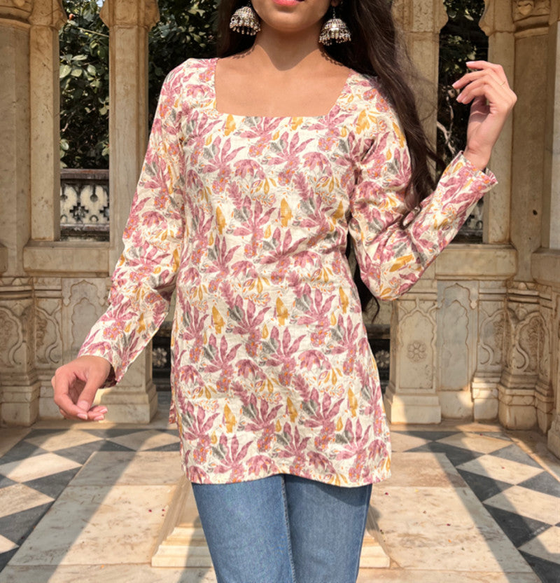 COMBO OF 2 SQUARE NECK SHORT KURTI