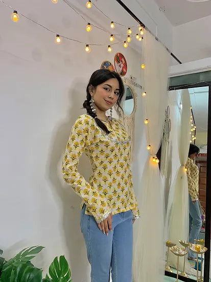 Combo of 2 Trendy Prints Mini Kurti