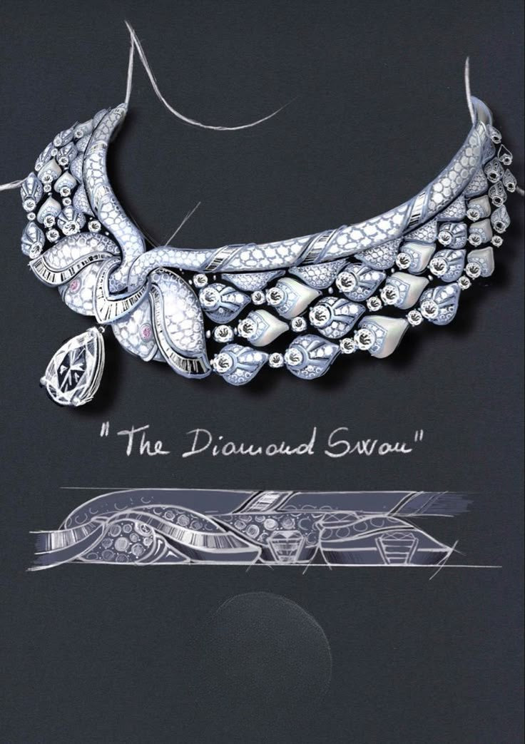 The Swan Grace Diamond Necklace