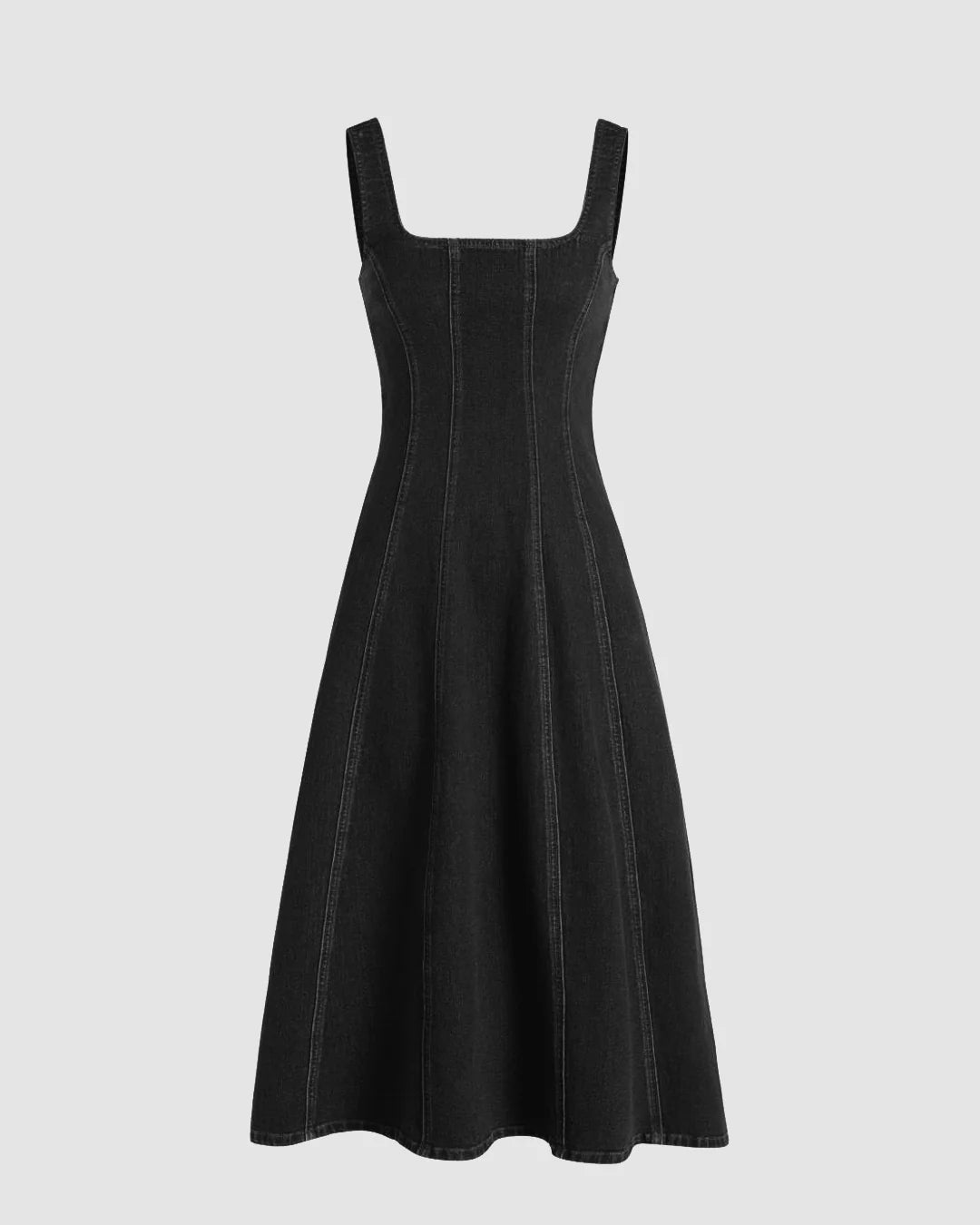 Ruffle Cami Maxi Dress In Black