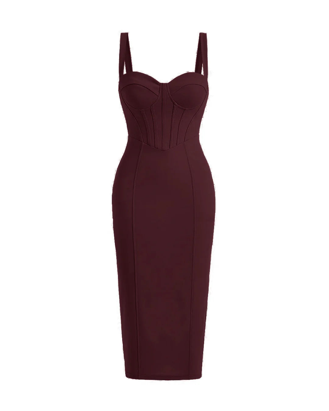 Cocktail Style Corset Detail Bodycon One Piece Dress