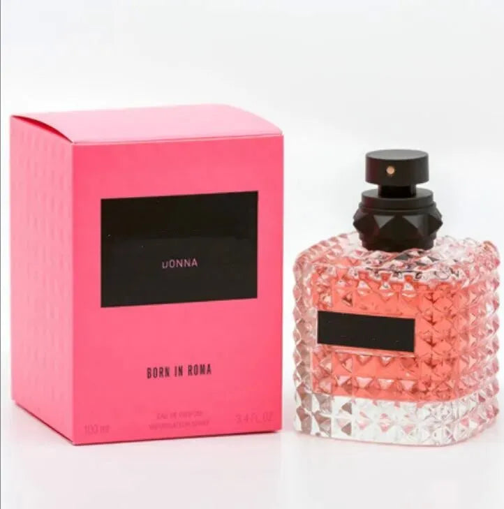 Born in Intense Coral Fantasy Pink Roma Donna Uomo Fragrance Perfume 100ml