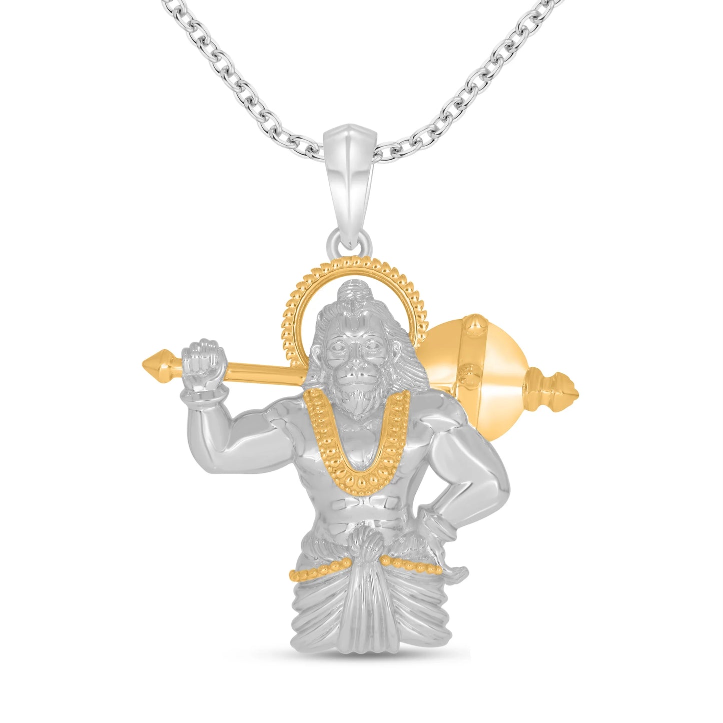 Jai Hanuman Silver Pendant