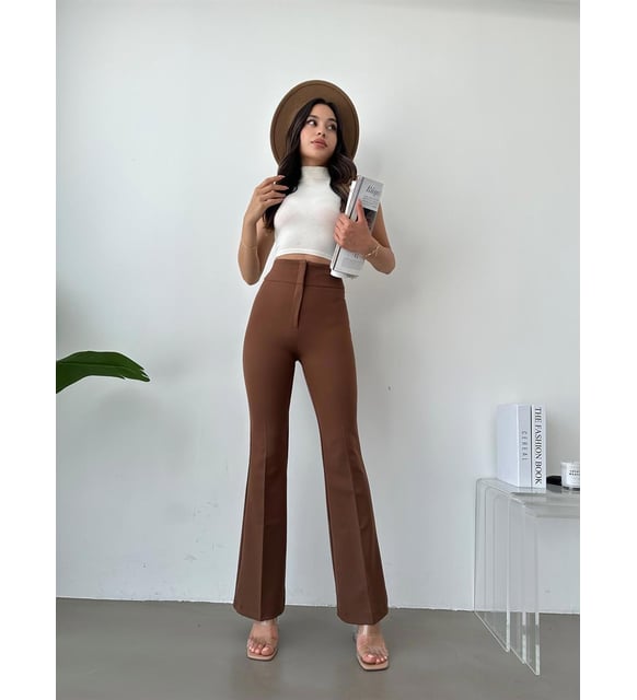 Women Regular Fit Lycra Blend Trousers