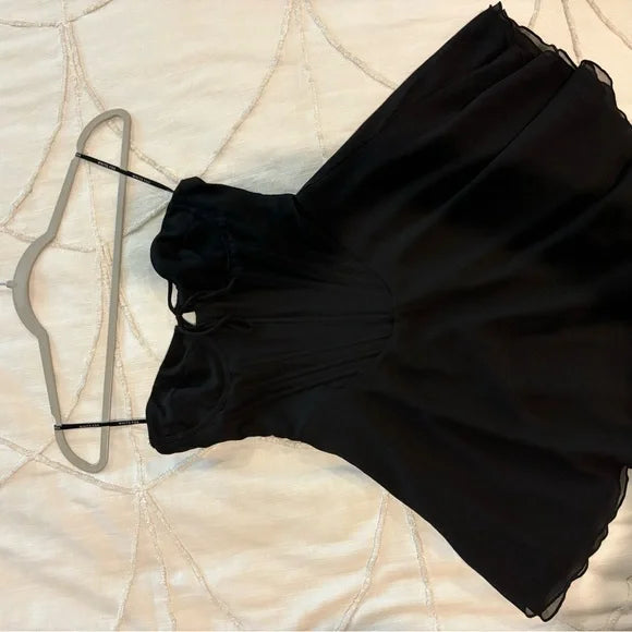 Black Strapless Fit & Flare Mini Dress