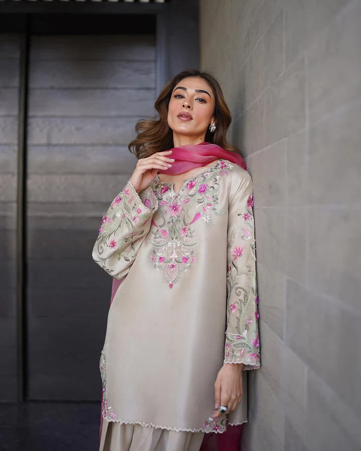 Noor Vibe Organza Farsi Shalwar Kurta Set