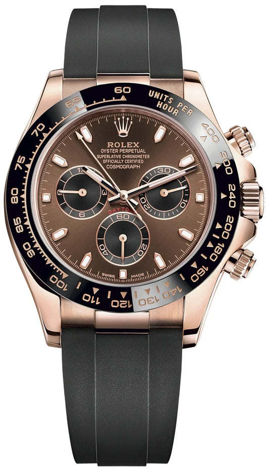 Rolex Daytona OysterFlex Rose Gold Chocolate Dial Watch