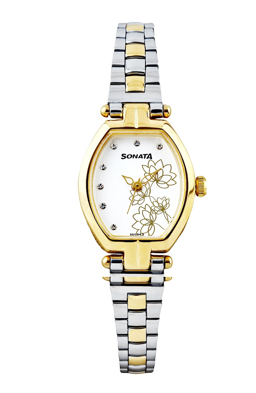 Women White Dial Watch