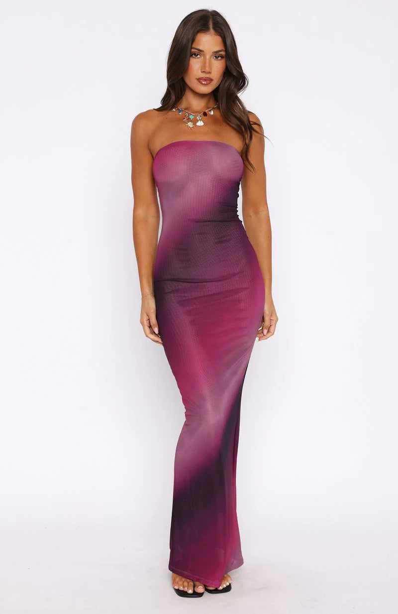 On A Trip Maxi Dress Boysenberry Ripple