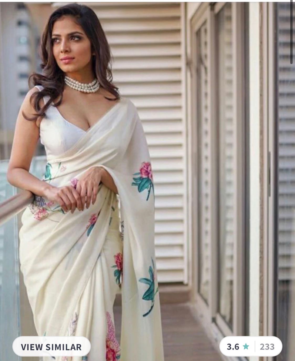 Divastri Floral Printed Satin Saree