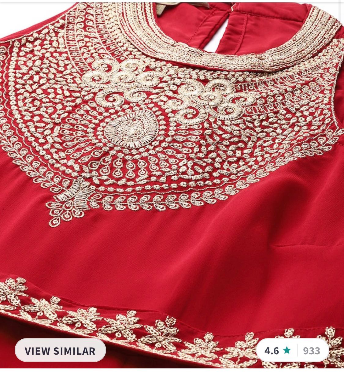 Women Red Ethnic Motifs Embroidered Kurta with Trousers & Dupatta